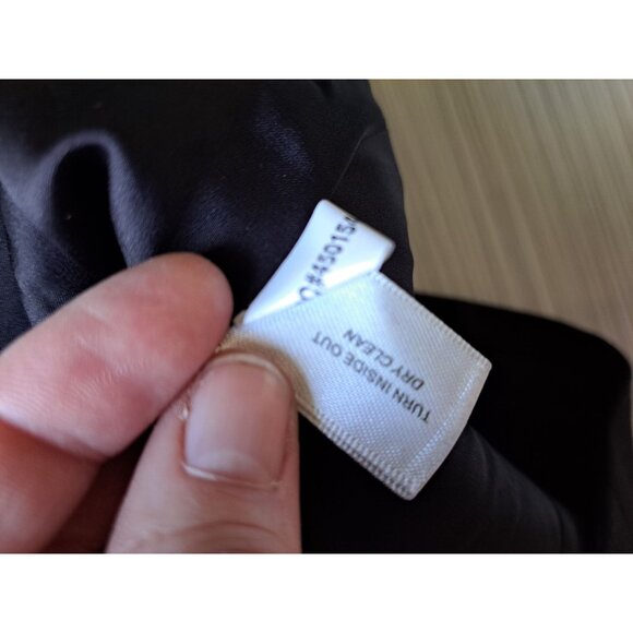 Boston Proper Womens Size 12 Sequins Tweed Blazer Black Panels Embellished Trim - Picture 9 of 9